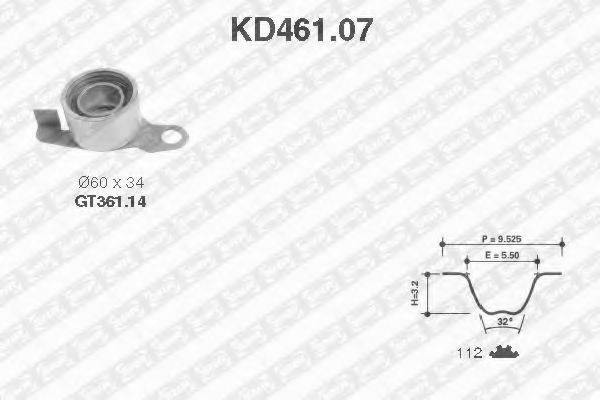 SNR KD46107 Комплект ременя ГРМ