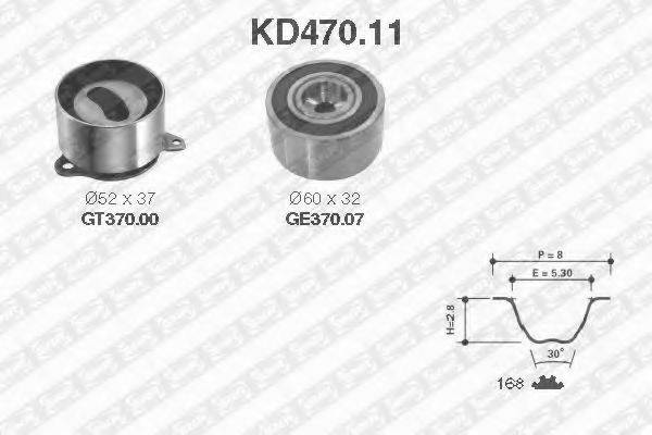 SNR KD47011 Комплект ременя ГРМ