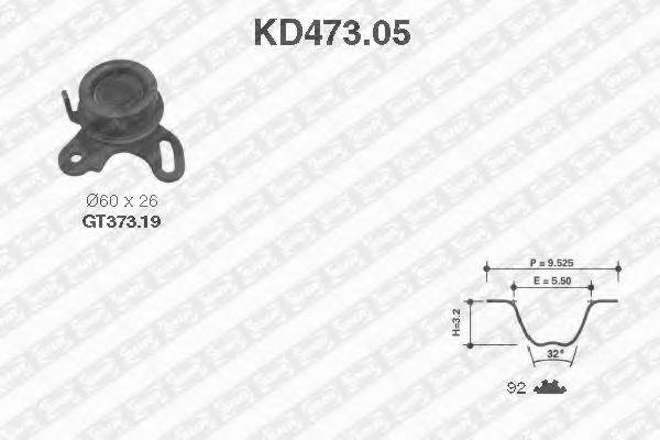 SNR KD47305 Комплект ременя ГРМ