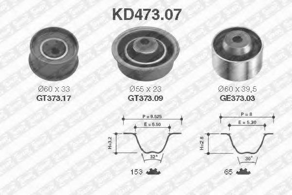 SNR KD47307 Комплект ременя ГРМ