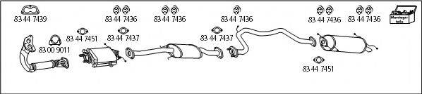 HJS MA166 Система випуску ОГ