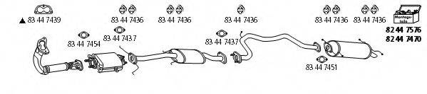 HJS MA168 Система випуску ОГ