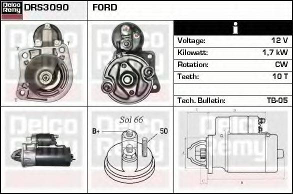 DELCO REMY DRS3090 Стартер