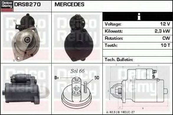 DELCO REMY DRS8270 Стартер