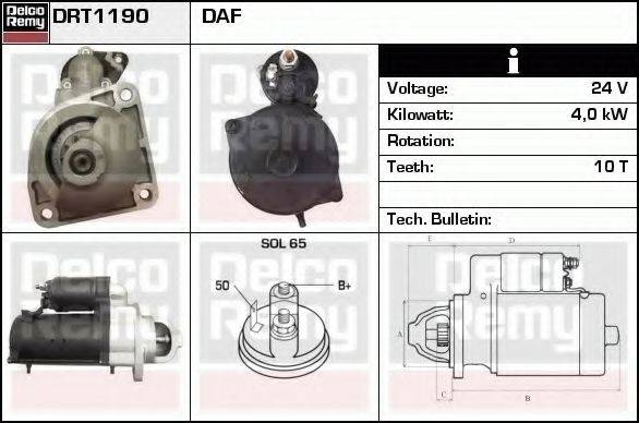 DELCO REMY DRT1190 Стартер