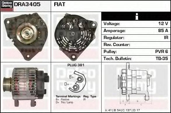 DELCO REMY DRA3405 Генератор