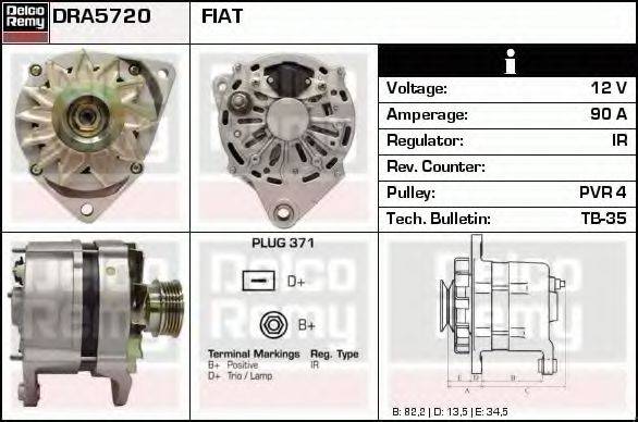 DELCO REMY DRA5720 Генератор