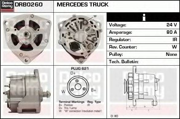 DELCO REMY DRB0260 Генератор