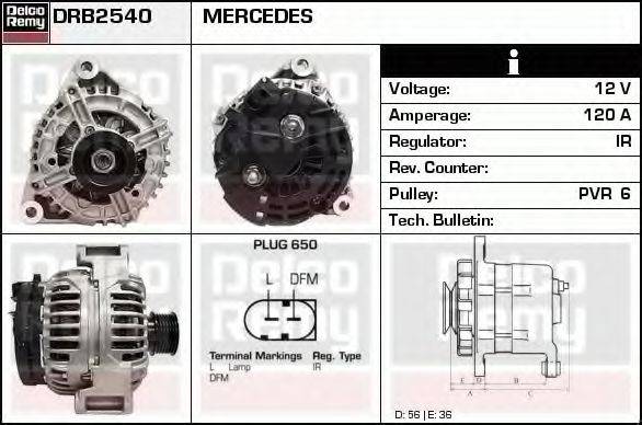 DELCO REMY DRB2540 Генератор