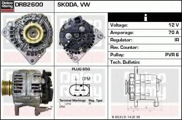 DELCO REMY DRB2600 Генератор