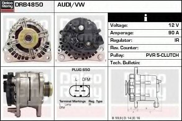 DELCO REMY DRB4850 Генератор