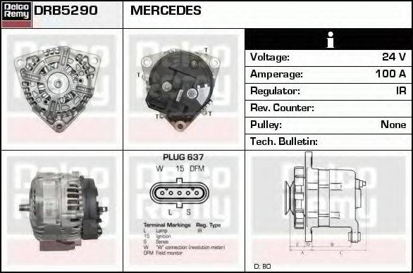 DELCO REMY DRB5290 Генератор