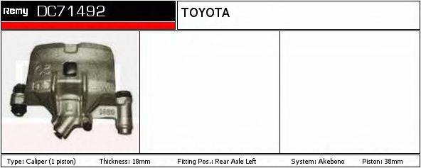 DELCO REMY DC71492 Гальмівний супорт