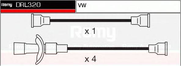 DELCO REMY DRL320 Комплект дротів запалювання