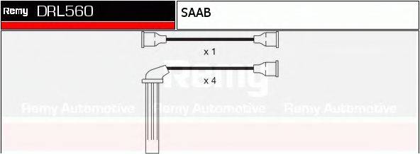DELCO REMY DRL560 Комплект дротів запалювання