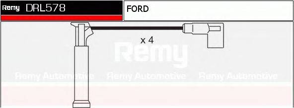 DELCO REMY DRL578 Комплект дротів запалювання