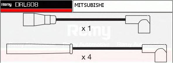 DELCO REMY DRL608 Комплект дротів запалювання