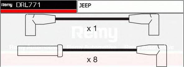 DELCO REMY DRL771 Комплект дротів запалювання