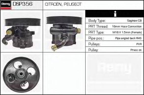 DELCO REMY DSP356 Гідравлічний насос, кермо