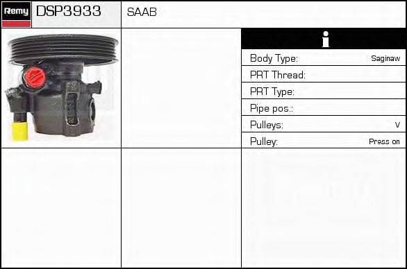 DELCO REMY DSP3933 Гідравлічний насос, кермо