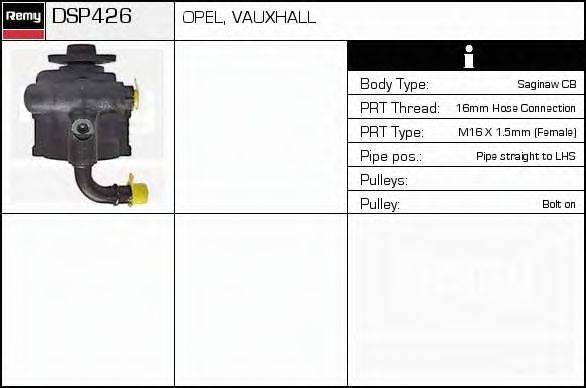 DELCO REMY DSP426 Гідравлічний насос, кермо