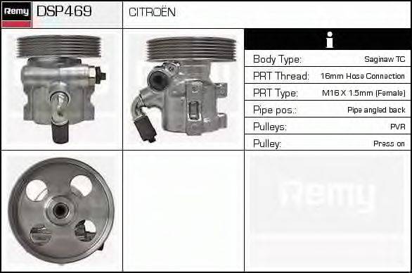 DELCO REMY DSP469 Гідравлічний насос, кермо