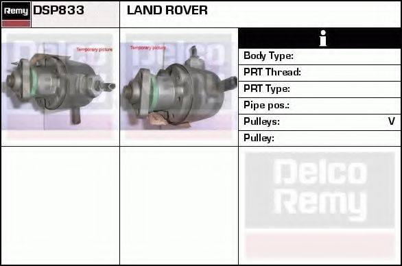 DELCO REMY DSP833 Гідравлічний насос, кермо