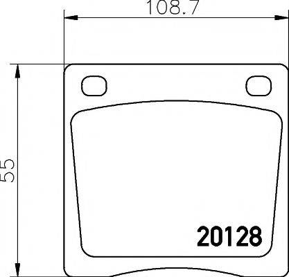 PAGID T0800 Комплект гальмівних колодок, дискове гальмо