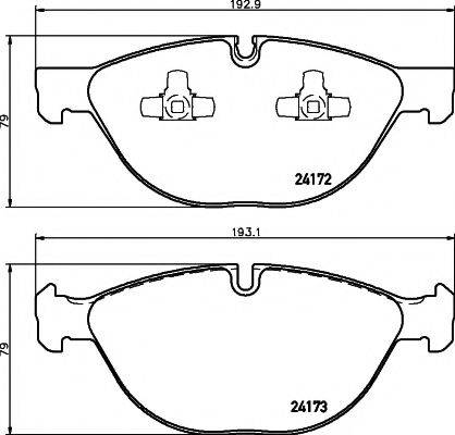 PAGID T1628 Комплект гальмівних колодок, дискове гальмо