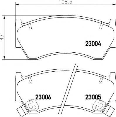 PAGID T3038 Комплект гальмівних колодок, дискове гальмо