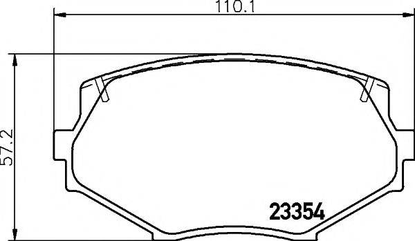 PAGID T3073 Комплект гальмівних колодок, дискове гальмо