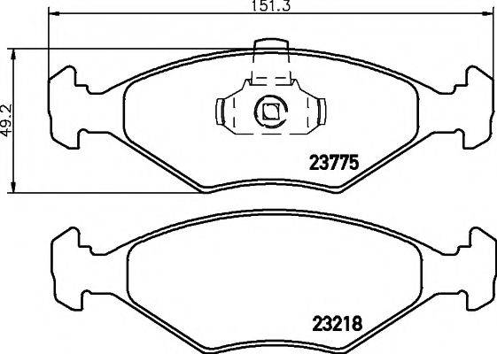 PAGID T1160 Комплект гальмівних колодок, дискове гальмо