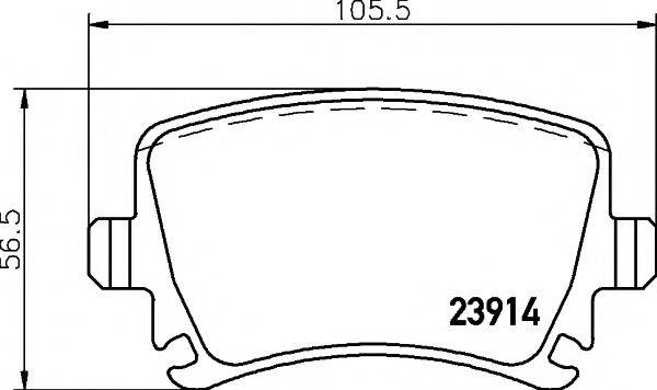 PAGID T1377 Комплект гальмівних колодок, дискове гальмо