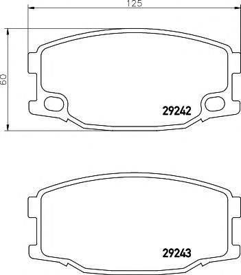 PAGID C7002 Комплект гальмівних колодок, дискове гальмо