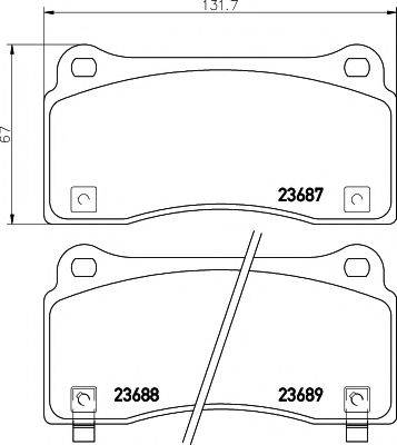 PAGID T2245 Комплект гальмівних колодок, дискове гальмо