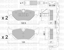 METELLI 2206420K Комплект гальмівних колодок, дискове гальмо