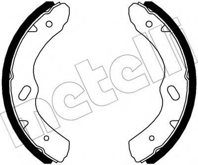 METELLI 530573 Комплект гальмівних колодок