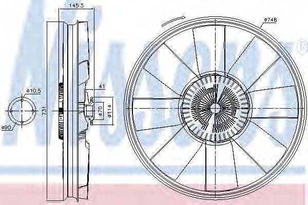 NISSENS 86060 Вентилятор, охолодження двигуна