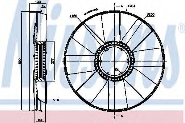 NISSENS 86065 Зчеплення, вентилятор радіатора