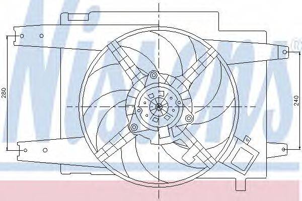 NISSENS 85064 Вентилятор, охолодження двигуна