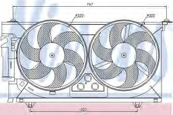 NISSENS 85083 Вентилятор, охолодження двигуна