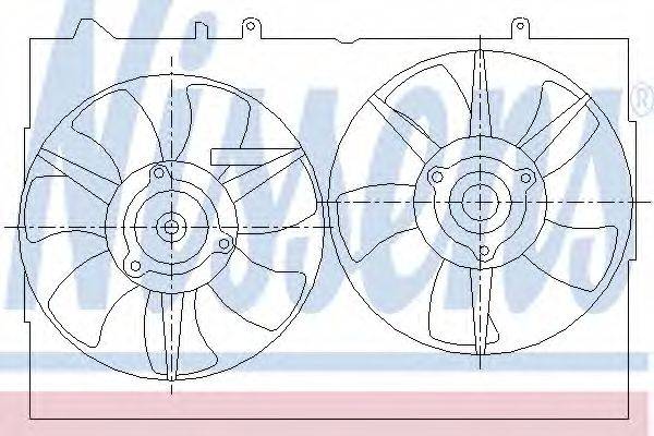 NISSENS 85276 Вентилятор, охолодження двигуна