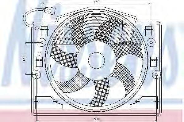 NISSENS 85420 Вентилятор, конденсатор кондиціонера