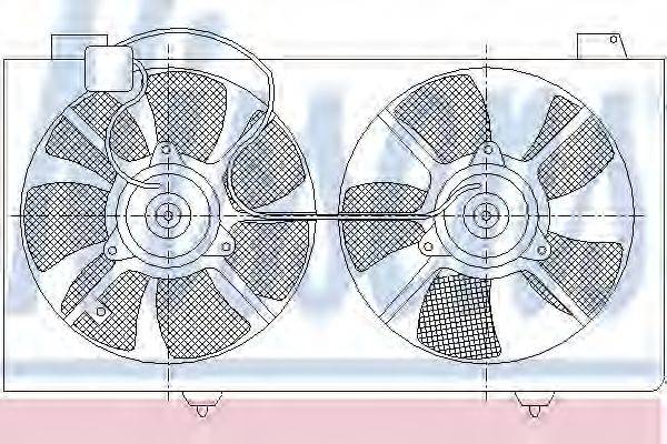 NISSENS 85529 Вентилятор, охолодження двигуна