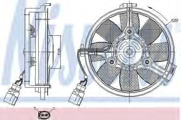 NISSENS 85547 Вентилятор, охолодження двигуна