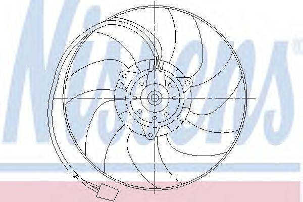 NISSENS 85551 Вентилятор, охолодження двигуна