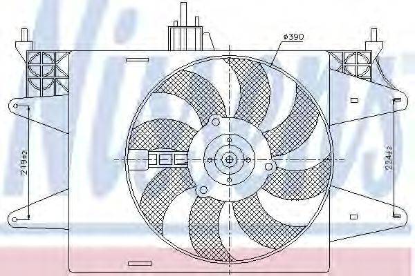 NISSENS 85571 Вентилятор, охолодження двигуна