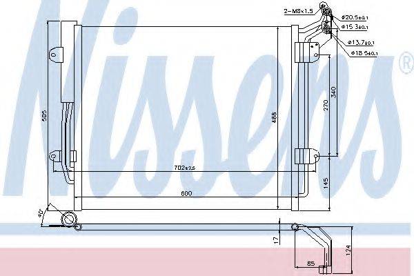 NISSENS 940256 Конденсатор, кондиціонер