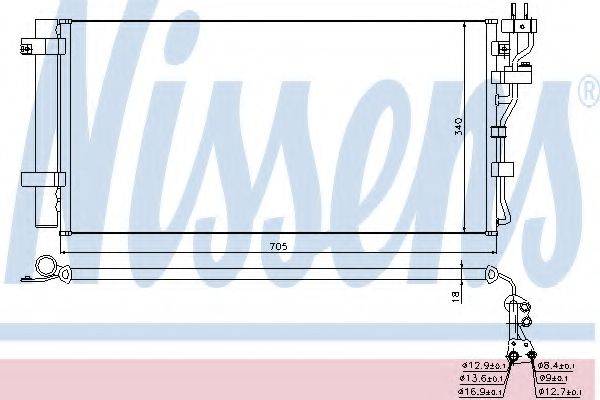 NISSENS 940260 Конденсатор, кондиціонер