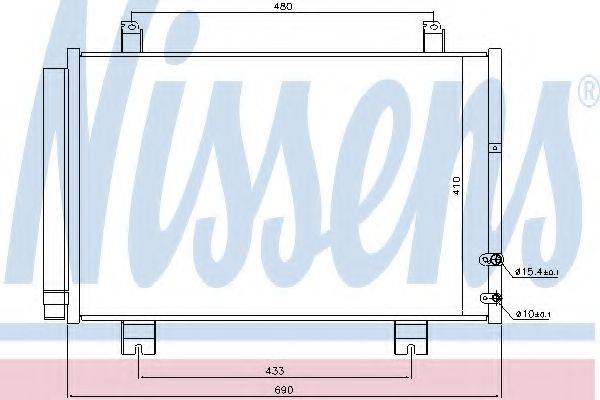 NISSENS 940365 Конденсатор, кондиціонер